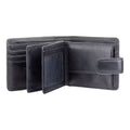 The "Strand" Heritage Wallet – Onyx Black Leather with RFID Protection