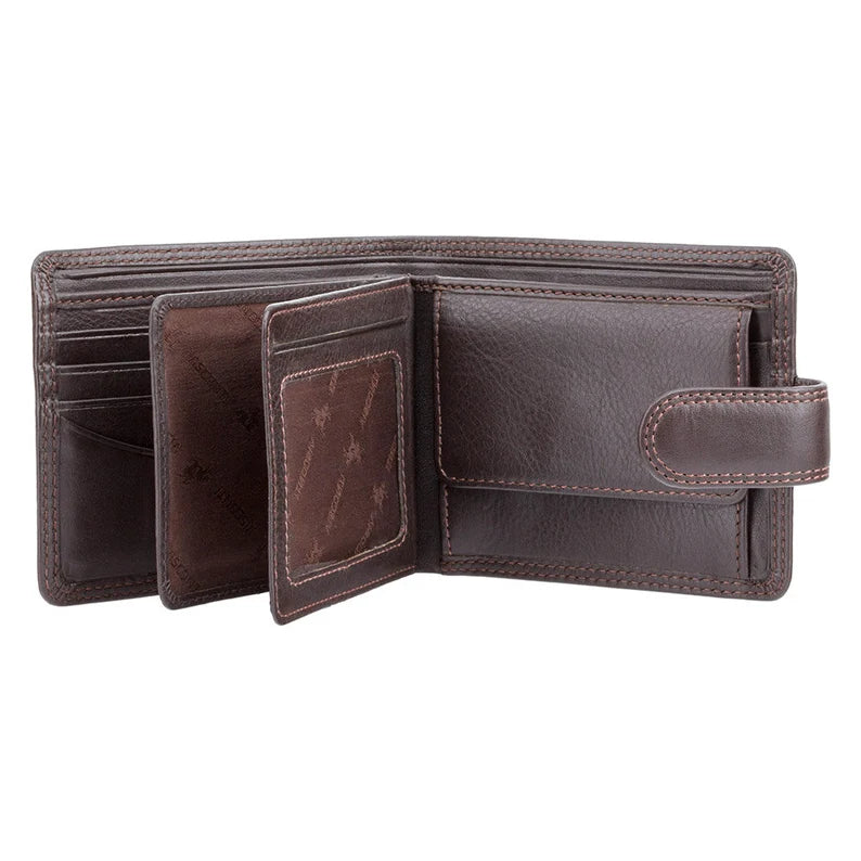 The "Strand" Heritage Wallet – Chocolate Brown Leather with RFID Protection
