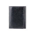 The "Compton" Slim Tri-Fold Wallet – Onyx Black Leather with RFID Protection