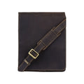 The Heritage Portrait Reporter Bag – Distressed Oiled Brown Leather