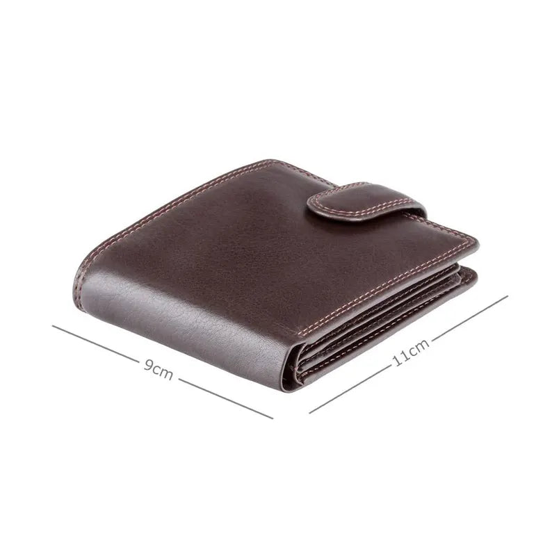 The "Strand" Heritage Wallet – Chocolate Brown Leather with RFID Protection